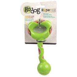 goDog Rope Tek Durable Tug and Toss Rope Toys-Easy on Teeth and Gums