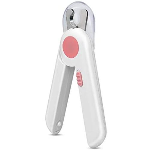 Bigeyescute Dog Nail Clippers, Pet Nail Clippers for Cat with LED Light to Avoid Over Nail Cutting, Professional Nail Trimmers with Razor Sharp Blade for Small & Medium & Large Animals