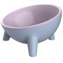 IVOLIA Cat and Dog Bowls, Stable Stand Multi-Purpose 15 oz Large Capacity Wide Pet Dish, 15°Tilted Pet Bowls, Dishwasher Safe, Shallow Feeder Bowls Pet Water Bowl for Small Dogs and Cats(Pink)