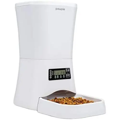 Pawple Automatic Pet Feeder Food Dispenser for Cats, Dogs, & Small Animals – Features Distribution Alarms, Portion Control & Voice Recording –Programmable Timer Up to 4 Meals a Day,11L Capacity Pawple Automatic Pet Feeder Food Dispenser for Cats, Dogs, & Small Animals – Features Distribution Alarms, Portion Control & Voice Recording –Programmable Timer Up to 4 Meals a Day,11L Capacity