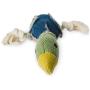 Fetch Pet Products Party Fowl Canvas and Rope Squeaky Dog Toy for Large and Medium Dogs, Multiple Squeakers Inside
