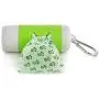 LED Flashlight Dog Waste Bag Dispenser Holder with Pet Waste Bag Poop Roll Bags (2 Packs)