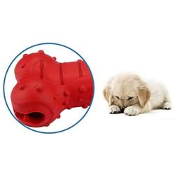 Pet Supplies Large Rubber Vocal Bone-Shaped Missing Food Toy Clean Tooth Bone Leakage Food Ball