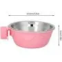 Yutiny Pet Food Water Bowl Stainless Steel Food Hanging Bowl Puppy Kitty Dog Parrot Bird Pet Drink Water Bowl Dish Crates Cages Hanging Feeder Bowl Yutiny Pet Food Water Bowl Stainless Steel Food Hanging Bowl Puppy Kitty Dog Parrot Bird Pet Drink Water Bowl Dish Crates Cages Hanging Feeder Bowl