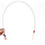 Cat Toy Feather Wand, Interactive Training Toy Fishing Cat Pole and Bell for Cat Practice Play Fun Gift