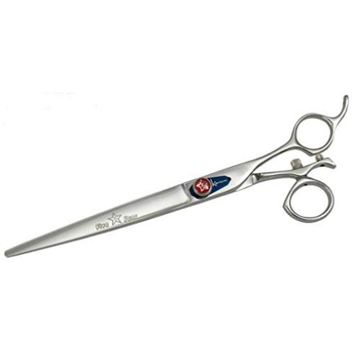 Kenchii Five Star Swivel Professional Grooming Shears/Scissors (8 Inch Straight)