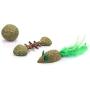 ocijf179 Cat Toy Pet Cat Kitten Matatabi Fish Mouse Shape Ball Teaser Interactive Play Chew Toy - Ball