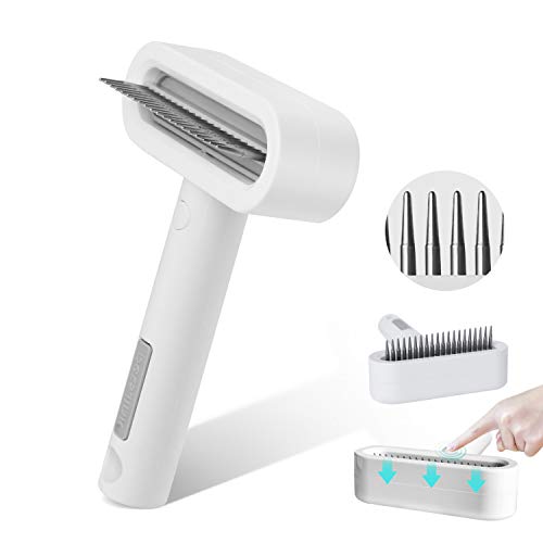 Undercoat Rake for Dogs Prevent Tying Up - Pet Grooming Tool Dog Deshedding Brush Flea Comb Pet Dematting Comb for Gogs and Cats with Thick Fur or Dense Coats