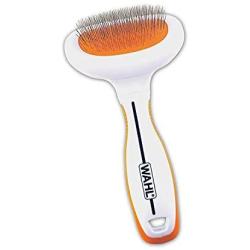 Wahl Premium Small Slicker Brush with Ergonomic Rubber Grips for Comfortable Brushing of Small Dogs & Cats - Model 858406