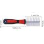Metal Dog Combs- Dog Grooming Combs Removes Tangles - Cat Comb Removing Matted Fur - Grooming Tool with Stainless Steel Teeth and Ergonomic Grip Handle