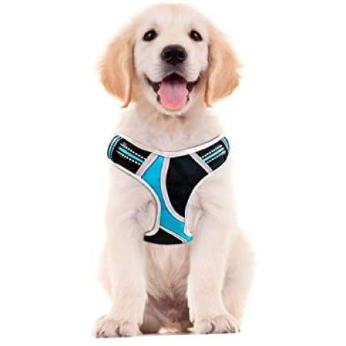 Petties&Sweeties No Pull Dog Harness, Reflective Adjustable Soft Padded Vest Unique Colors,with a Easy Control Training Handle Petties&Sweeties No Pull Dog Harness, Reflective Adjustable Soft Padded Vest Unique Colors,with a Easy Control Training Handle