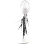 ocijf179 Cat Spring Ball Toy Tumbler Swinging Spring Ball Flash Teasing Toy with Bell Feather Cat Pet Toy - Green