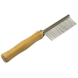 Wooden Handle Grooming Comb for Dog Cat Pet