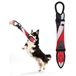 purrrfect life Dog Chew Toys Chew Toys with Rope for Dogs Fire Hose No Stuffing Dog Durable Squeaky Wubba Interactive Tug Toys