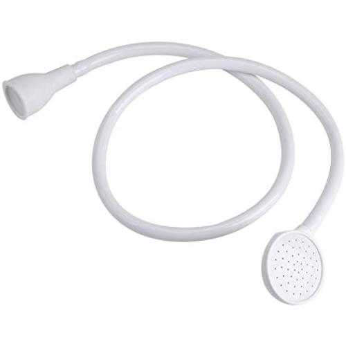 Wifehelper Pet Shower Spray Head, Hose Push On Bath Tub Sink Faucet Attachment Shower Head Spray Washing Hair Dog Shower Head Pet Bath Tool(Single Tap)