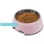 Food-Grade Melamine Base and Stainless Steel Bowl Large and Medium-Size Pet Bowl 1200ML,Non-Slip, Food Water Dual-use,Dog Bowl
