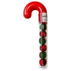 Wool Felt Multi Colored Balls Filled Candy Cane Cat Toys