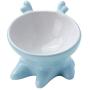 JFmori Raised Cat Bowl,Big Mouth Bowl for Cats and Puppies Food or Water,Tilted Stress Free Pet Bowl,Toxic Free Unleaded,Backflow Prevention,Dishwasher and Microwave Safe