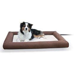 K&H Pet Products Deluxe Lectro-Soft Outdoor Heated Bed with Bolster