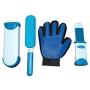 Kepeli Cat Dog Pet Hair Removal Brush with Travel Brush and Massaging Groomer Glove. Cleans Pet Fur Off Clothes, Furniture, Rugs, Car Seats