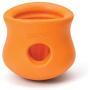 West Paw Duck Superfood Freeze-Dried Raw Dog Treats (2-Pack) & Zogoflex Toppl Treat Dispensing Dog Toy Puzzle (Small, Tangerine)