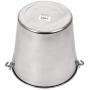 Lindys stainless steel pail, 6 quarts, Silver