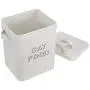 Pethiy Cat Food and Treats Containers Set with Scoop for Cats or Dogs -Tight Fitting Wood Lids - Coated Carbon Steel - Storage Canister Tins-Cat Pethiy Cat Food and Treats Containers Set with Scoop for Cats or Dogs -Tight Fitting Wood Lids - Coated Carbon Steel - Storage Canister Tins-Cat
