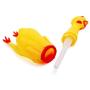 KCHEX A Screaming Yellow Rubber Chicken Dog Toy Non Toxic Bite-Resistant Squeaky Toy Lovely Baby Dog Safe Latex Rubber Pet Toy Gift