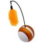 ZZK Creative Funny Cats and Dogs Toys Interactive Automatic Ball Tumbler Ball Automatically Funny cat Fishing Rod Rod and Tumbler Smart LED Flash Electric Toy cat