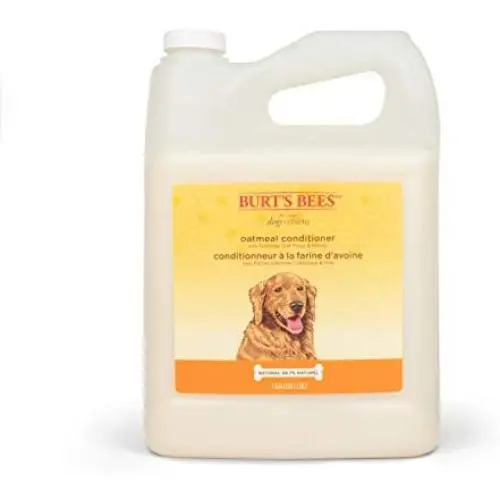 Burts Bees for Dogs Natural Oatmeal Conditioner with Colloidal Oat Flour and Honey | Oatmeal Dog Conditioner, 1 Gallon | Cruelty Free, Sulfate & Paraben Free, Soothing Dog Conditioner for All Dogs