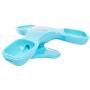 Parts & Accessories Pet Puzzle Toy Dog Slow Food Feeder Bowl Cat Small Medium Dogs Rotatable Interactive IQ Training Game Toys - (Color: Blue)