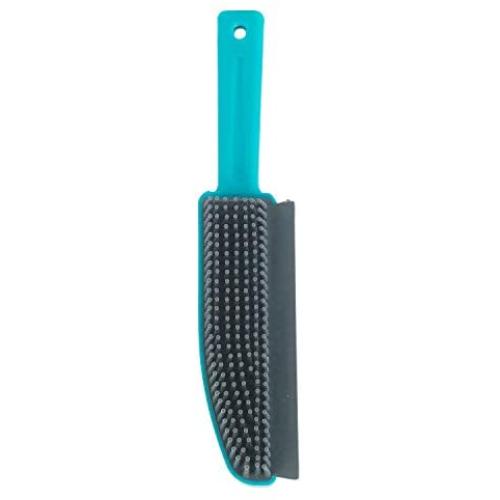 Beldray LA071590EU Plus+ TPR Upholstery Brush | Rubber Bristles Capture Dust and Dirt | Ideal for Homes with Pets | Turquoise/Grey, 25 x 5 x 3 cm