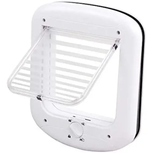 Cat Flap Door 4 Way Locking System Pet Door Cat Flap Door (L) Cat Flap Door 4 Way Locking System Pet Door Cat Flap Door (L)