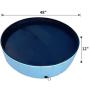 Tommino Pet Supplies Foldable Pet Bath Pool Mini Plastic Pool Collapsible Dogs Cats Bathing Tub Pool Kiddie Pool Mini Swimming Pool Hard Plastic Wading Pools for Kids and Pets Portable Pool Bath Tub