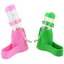 POPETPOP 125ML Pet Dispenser with Base Hut Small Pet Nest Hamster Water Bottle Holder (Pink)