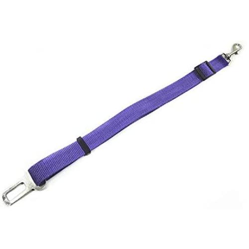 Pet Pet Dog Cat Car Seat Belt Adjustable Harness Seatbelt Lead Leash for Small Medium Dogs Travel Clip Safety Dog Leash 12 Color (Color : Purple)