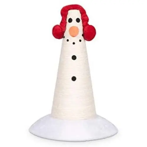 ZEZE Olaf Cone Shape Woven Rope CAT Scratcher(Scratching Post/Cat Toy/Indoor/Cat Furniture/Cat Supplies/Cat Exercise/Sisal Rope/Halloween/Thanksgiving for Your Loving Pets ZEZE Olaf Cone Shape Woven Rope CAT Scratcher(Scratching Post/Cat Toy/Indoor/Cat Furniture/Cat Supplies/Cat Exercise/Sisal Rope/Halloween/Thanksgiving for Your Loving Pets