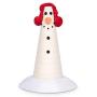 ZEZE Olaf Cone Shape Woven Rope CAT Scratcher(Scratching Post/Cat Toy/Indoor/Cat Furniture/Cat Supplies/Cat Exercise/Sisal Rope/Halloween/Thanksgiving for Your Loving Pets