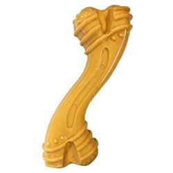 Nylabone Power Chew Curvy Dental Chew Toy for Dogs Peanut Butter Flavor Giant - Up to 50 lbs.