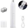 Qukpa Dog Nail Grinder Upgraded with 2 Lights,Professional 2-Speed Electric Rechargeable Pet Nail Trimmer for Small Medium Large Dogs & Cats & Pets Low Noise,Quiet Paws Grooming with 3 Grinding Ports
