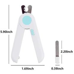 TLOG Cat Dog Nail Clippers and Trimmers, Pet Nail Clippers with LED Light to Avoid Over Cutting, Safety Guard & Free Nail File, Professional Grooming Tools for Large Medium Small Dog Cat and Animals