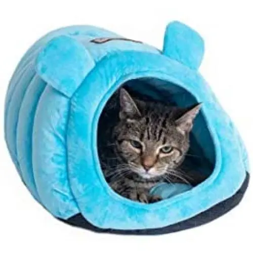 Armarkat Cat Bed Model C90CTL Tube Shape, Sky Blue Armarkat Cat Bed Model C90CTL Tube Shape, Sky Blue
