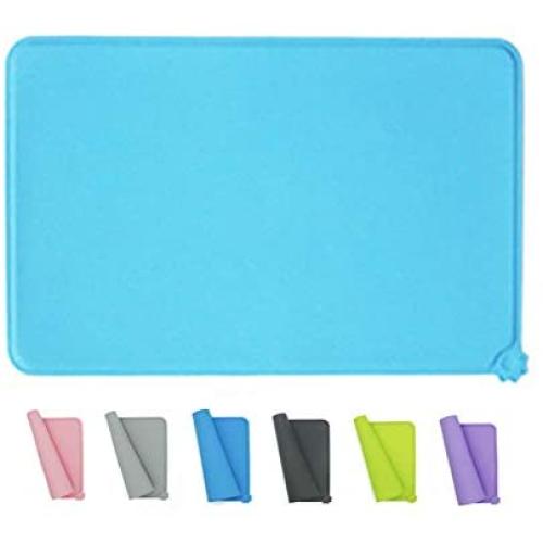 Love Dream Cat Dog Bowl Mat Silicone Pet Feeding Mat, BPA-Free, Easy Clean, Cat Dog Feeding Mat Waterproof Washable