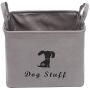 Polyester Dog Toy Basket and Dog Toy Box, Puppy Toy Basket Organizer - Perfect for organizing pet Toys, Blankets, leashes, Towel