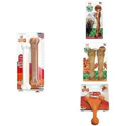 Nylabone Twin Pack Power Chew Flavored Durable Dog Chew Toys