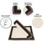GAPZER Cat Scratch Mat Kitty Natural Sisal Scratching Pad with Velcro Tap for Wrapping Around Table, Couch, Chair to Avoid Cat Claws Grinding