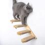 Skywin Cat Steps - Solid Rubber Wood Cat Stairs Great for Scratching and Climbing - Easy to Install Wall Mounted Cat Shelves for Playful Cats