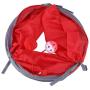 DierCosy Cat Toys Double Way Cat Tunnel Toy Cat Interactive Toys Assortments Tunnel Accessory Crinkle Collapsible Pet Tube Interactive Play Toy (Red)
