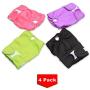 Teamoy 4pcs Washable Female Dog Diapers, Reusable Doggie Diaper Wraps for Female Dogs, Super-Absorbent and Comfortable, XS
