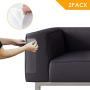 FAMKIT 2pcs Cat Couch Protector, X-Large Cat Furniture Protectors Anti-Scratch Training Tape with Pins for Protecting Your Upholstered Furniture, Cat Scratch Deterrent Pad